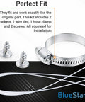 Dishwasher Mounting Brackets Kit With Easy Install Guide For Top And Side Mounting Replacement Parts PS3525525 AH3525525 AP4438292 1266844 Includes Instruction Sheet And No Fuss Durable Fit, showing components and installation kit.
