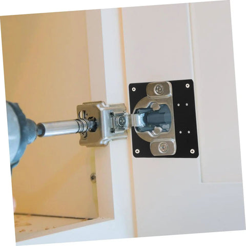 Installing Six Pack Kitchen Cabinet Hinge Repair Plates Kit With Quick Install For Durable Cabinet Doors Easy Secure Attachment