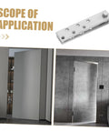 360 Degree Stainless Steel Heavy Duty Pivot Hinges For Hidden Doors And Secret Bookcase Doors Concealed Upper And Lower Hinges System For Quiet Operation And Easy Installation By IWOWHERO.
