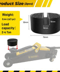 Rubber Jack Pad Pinch Weld Adapter Universal Slotted Frame Rail Protector For Floor Jack Stands Jack Pads Extension And Protection Supports 2 To 4 Tons 4 Packs Grippy Non Slip Design Cushioned Paint Protection Durable Rubber Cushioning