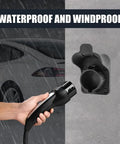 Make Your Garage Shine With This Badass Sae J1772 Ev Wall Mount Charger Holder Keeps Your Cables Neat And Waterproof So You Are Not Chasing Down Your Plug On Cold Winter Days Easy Install For Evse Phev Add Sleek Cord Holster That Just Works, showcasing a waterproof wall mount with charging cable.