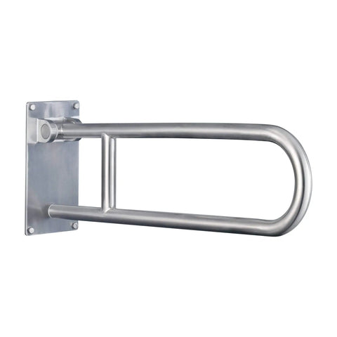 30-Inch Flip-Up Bath Safety Grab Bar With Screw-In Mount, Glacier White Finish, No-Nonsense Heavy-Duty Stainless Grip Supports Up To 300 Lbs For Tub And Shower, Easy Install