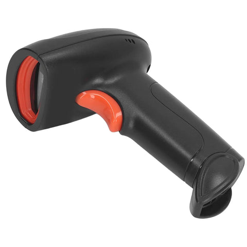 Handheld Barcode Scanner 4G Portable High Speed Reader For Supermarket Pharmacy And Retail Biz, side view showing trigger detail
