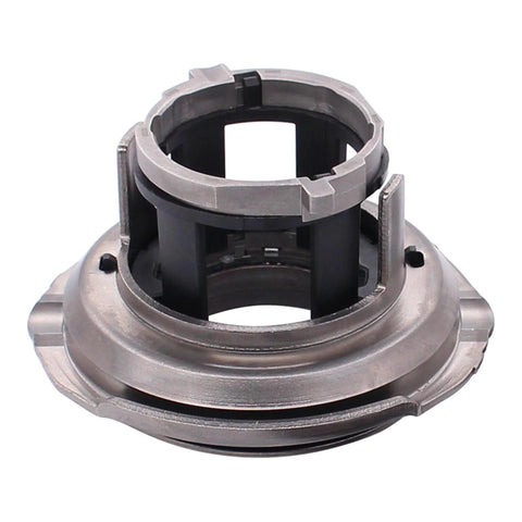 ApplianPar clutch release bearing, front view; metallic silver outer ring with black plastic inner housing