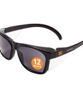 Unisex Maverick Safety Glasses With Anti Fog Coating And Smoke Lenses Black Frame Lightweight Polycarbonate Lenses For Men And Women