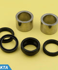 Heavy Duty Washer Center Post Bearing And Seal Kit Replacement Part includes two metal sleeves and rubber seals.