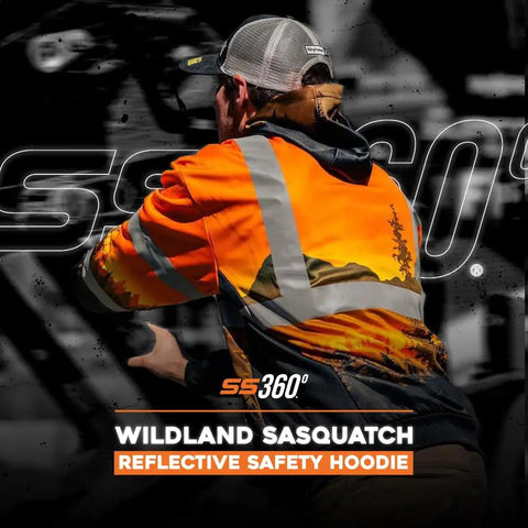 Wildland Sasquatch Hi Vis Hoodie For Men With Heavy Duty Polyester And Soft Combed Fleece Interior, Class 3 Type R ANSI ISEA 107-2015 Orange XX-Large