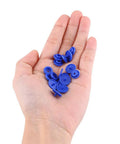 Snap Fastener Tool Kit With 350-Piece Resin Buttons And Press Pliers Set For Clothing Diapers Bibs And Crafts Super Handy DIY Snaps For Quick Seams And Fun Projects, blue resin snap buttons in hand