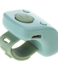 Slick Smooth Game Changer Digital Finger Counter For Rosary Prayer Beads Or Gym Reps With Six Channel Memory Backup and Quick Chargeable Silicone Wrist Strap, mint green design.