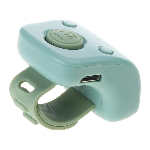 Slick Smooth Game Changer Digital Finger Counter For Rosary Prayer Beads Or Gym Reps With Six Channel Memory Backup and Quick Chargeable Silicone Wrist Strap, mint green design.