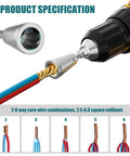 Pro Grade Heavy Duty Wire Nut Twister Drill Bit Attachment, connecting wires, hex shank, fits 2.5-6 sq mm wire.