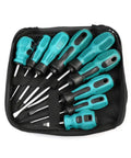 Heavy Duty Magnetic Screwdriver Set With Ergonomic Grip For Home Repair And Multitool Kits Featuring Precision Torx Bits And Insulated Handles, 9-piece kit in case