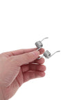 Awesome Silver Metal Torsion Spring Kit For Folding Wagon Handle That Snaps Back Smoothly Plus Includes Mounting Screw And Nut To Fix Sagging Carts For Beach Or Camping Adventures, hand-held