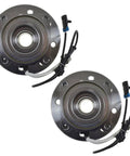 Heavy Duty 12 Piece Steering Suspension Front End Kit With Ball Joints Tie Rods Wheel Hubs Pitman Arm For 1999 2000 Chevy K2500, two wheel hubs with sensor wires.