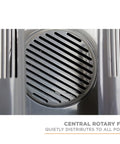 Central rotary fan of Heavy Duty Electric Shoe And Boot Dryer With Convection Heat Sweeps Moisture Out Of Work Boots And Ski Gear.
