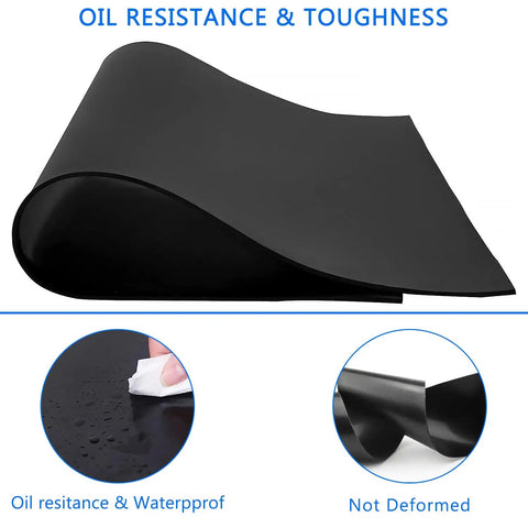 Solid Neoprene Rubber Strips Twelve Inches Wide By One Eighth Inch Thick By Forty Eight Inches Long for DIY gaskets, oil resistant.