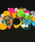 95 Piece Belt Pulley Set With Rubber Bands For DIY RC Cars Trucks Robots And Models Plastic Belt Pulleys Range 5mm To 48mm