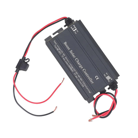 Big Time Mppt Solar Charge Controller Kicking Out Knockout Output At 600W For Panels And EV Charging with red and black wires.