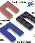 Heavy Duty Plastic U Shim Variety Pack With 150 Pieces Rock Solid Gear includes various sizes for leveling windows and doors.