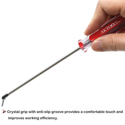 Built Dang Tough T15 T20 T25 T27 T30 Security Torx Screwdriver Set With Magnetic Star Bits, showing ergonomic grip and chrome vanadium steel shaft.