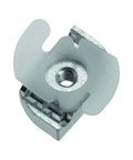 Super Tough Quarter Inch Clamping Nut With 20 Threads For Secure Conduit And Channel Rail Mounting top view showing thread details.
