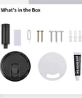 Box contents for Heavy Duty Zinc Alloy Door Stopper Floor Mount With Spring Loaded Mechanism Hidden Design Invisible Door Catch
