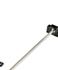 Real Heavy Duty SFU1605 Ball Screw 500MM Kit Featuring BK12 BF12 Bearing Supports showing steel rod and black nut housing.
