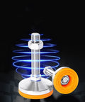 Heavy Duty Carbon Steel Adjustable Leveling Feet for Furniture and Machinery with Six M10 M12 Compatible Threads, showing metallic finish and rubber base.
