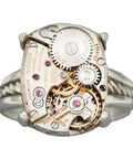 Steampunk Gear Ring With Time Traveler Design Metal Alloy Mechanical Ring Dope Biker Hip Hop Style Unisex Ring Size 10 Premium Craftsmanship