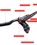 MTB Hydraulic Disc Brakes Set For Mountain Bikes, Left Front Right Rear Design, black aluminum alloy brake lever