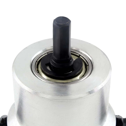 Close-up of Double Head Sheet Metal Nibbler Cutter Attachment For Drill Pro Grade Heavy Duty Metal Cutting Tool With Hole Saw