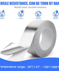Aluminum Tape 2 Inch By 164 Feet Silver 3.9 Mil Heavy Duty Tape With Heat And UV Resistance for HVAC and Ductwork Sealing