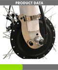 Close-up of Universal Torque Arm Conversion Kit for Ebikes and Bike Hub Motors Beefed Up Mounting for M12 M14 M16 Shafts