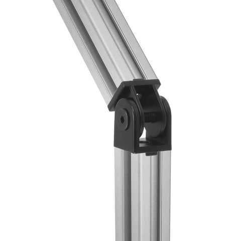4 Pack Die Cast Aluminum Pivot Joints With 180 Degree Adjustable Flexible Connectors For 2020 Aluminum Extrusion Profile, 6mm Aperture, Black, Durable Zinc Alloy Hinges For DIY Projects on 2020 aluminum profile