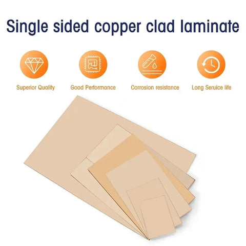 Single Sided Copper Clad Laminate PCB 12 By 18 Cm Copper Plated Universal Circuit Prototype Board for Etching DIY PCBs Kit