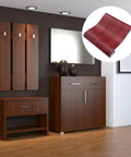 Brown Wood Grain Peel And Stick Wallpaper For Kitchen Cabinets Countertops Self Adhesive PVC Vinyl Wrap displayed in modern home decor.