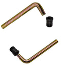 Top Shelf Steel M1 Garand Gas Cylinder Lock Screw Wrench With Grippy Handle For Hassle Free Gas Plug Swap and Sweet Daily Rifle Maintenance For Proud Gun Owners, angled view of the tool and screw.