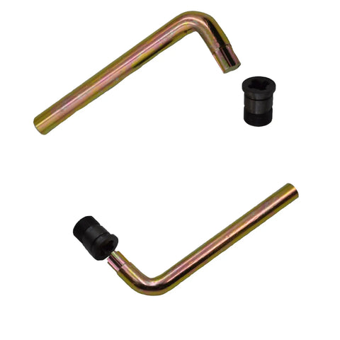 Top Shelf Steel M1 Garand Gas Cylinder Lock Screw Wrench With Grippy Handle For Hassle Free Gas Plug Swap and Sweet Daily Rifle Maintenance For Proud Gun Owners, angled view of the tool and screw.
