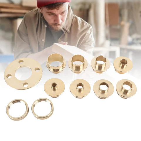 Brass Router Kit for Woodworking Enthusiasts, Premium Brass Construction, Precision Shaping, Quick Install, Top Notch Size Options