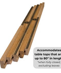 Heavy Duty Wooden Table Extension Slides For Big Boy Dining Tables Smooth Gliding Track Pair Fits Up To Eighty Inch Tops.