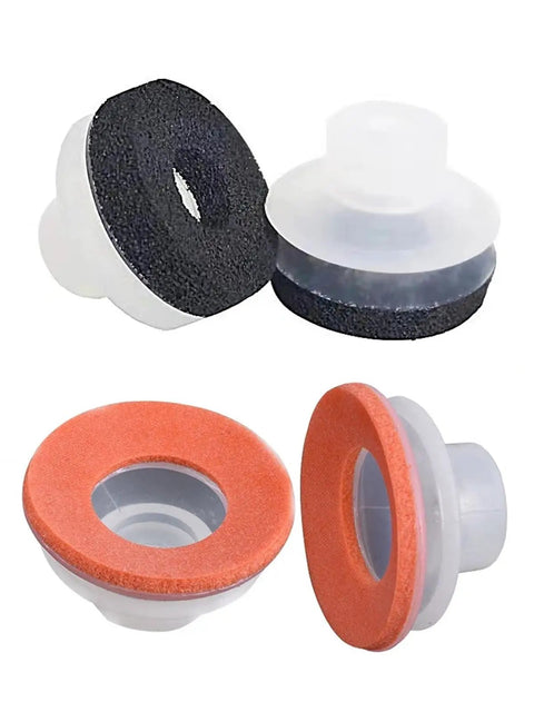 Heavy Duty Big Head Manipulator Vacuum Suction Cup With Three Layer Sponge Nozzle, black and orange tips for industrial use