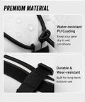 Water-resistant PU coating and durable straps of Bike Handlebar Bag For Marin Rift Zone 2000-2025 Waterproof Front Bag With Dual Zippers
