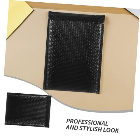 Black Bubble Mailers 13x18 Plus 4 Padded Envelopes With Self Seal Adhesive shown on a table