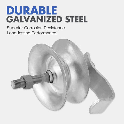 Heavy Duty Galvanized Gate Rollers For 1 5 8 Inch Pipe Track Built To Last With Smooth Sliding Action 5 Inch Steel Pipe Track Roller