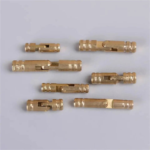 Gold Barrel Hinge Set 20 Pcs Soft Close Concealed Cabinet Hinges for Wooden Cases with variable lengths and diameters
