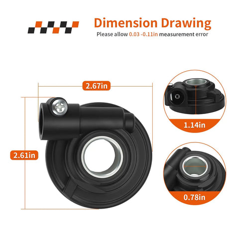 Speedometer Drive Gear Box For DR Z 400 SM 2005 2008 2013 2024 Replacement 54600 29F11 54600 29F10 dimension drawing