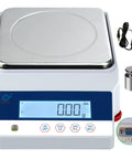 Pro Grade High Precision Lab Scale 1000g X 0.01g Digital Analytical Balance with display, RS232 port, power adapter, weight and sensor