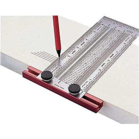 Six Inch Precision Marking T Rule A No Fuss Handy Tool That Feels Like A Quick Setup Versatile Alternative To A Traditional Square With Micro Fine Marking Holes And Instant Scale Alignment For Woodworking Projects on board