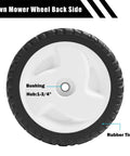 Back view of 8 Inch Front Drive Wheel Set For Toro 22 Inch Recycler Self Propelled Lawn Mower Replacement 105-1815 Gear Assembly