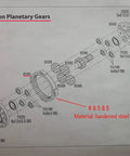 Diagram of Hardened Steel Ring Gear And Planetary Gear Set For Traxxas UDR Unlimited Desert Racer 1 To 7 Scale Center Transmission.